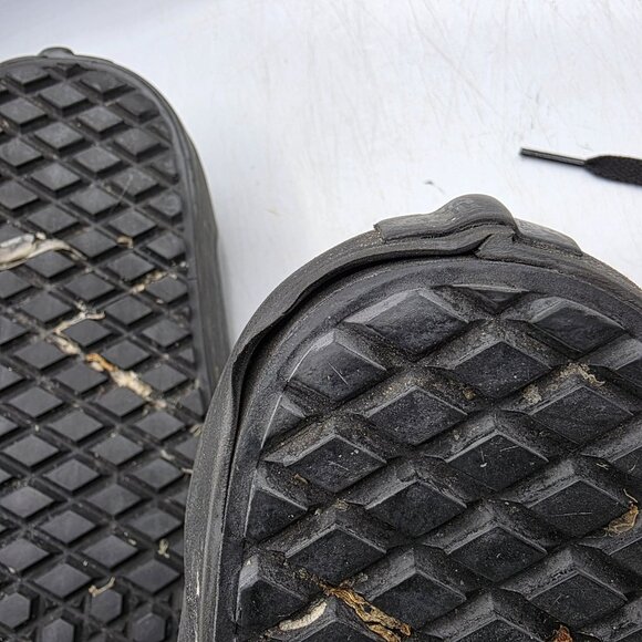 Vans Old Skool Classic Tumble Mens 10 Triple Black Mono Shoes Vansguard Protect - Picture 8 of 14